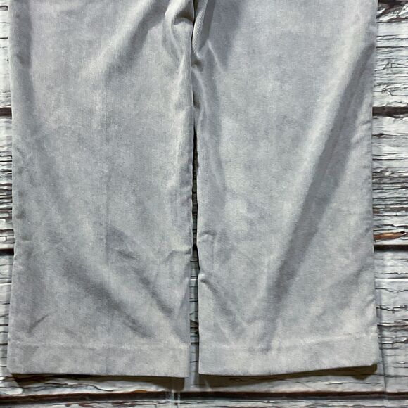 Alfred Dunner Womens Pants size 12 Gray Soft Lightweight Ribbed Straight x28"ins - Picture 9 of 9